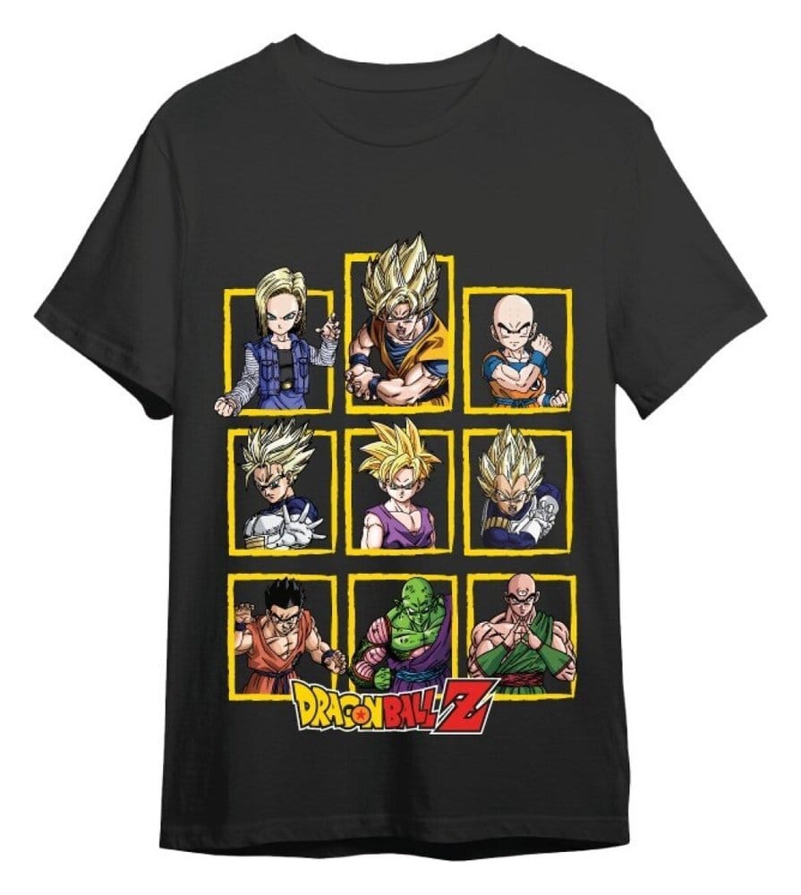 Dragon Ball Z T-Shirt Characters Black Size S