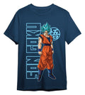 Dragon Ball Super T-Shirt Goku Super Saiyan Blue Denim Size S