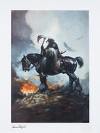 Frank Frazetta Fine Art Print Death Dealer I Rainbow Lava Holofoil 61 x 41 cm - unframed