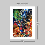 DC Comics Fine Art Print Justice League Unlimited 46 x 61 cm - unframed