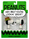 Peanuts ReAction Action Figures 2-Pack Snoopy & Spike 10 cm
