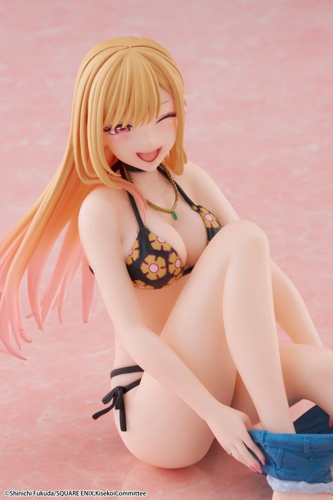 My Dress-Up Darling Desktop Cute PVC Figure Marin Kitagawa (Measured Swimsuit Ver.) Reissue 13 cm