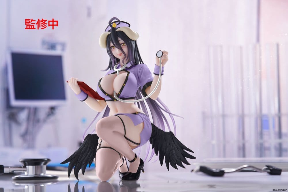 Overlord PVC Figure Desktop Cute Albedo (Nurse Ver.) Renewal 13 cm