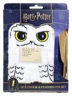 Harry Potter Plush Notebook Set with Pen Hedwig Magical Locations