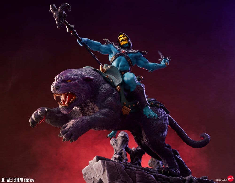 Masters of the Universe 1/4 Figure Skeletor & Panthor 81 cm