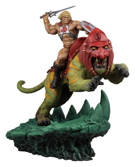 Masters of the Universe 1/4 Figure He-Man & Battle Cat 76 cm