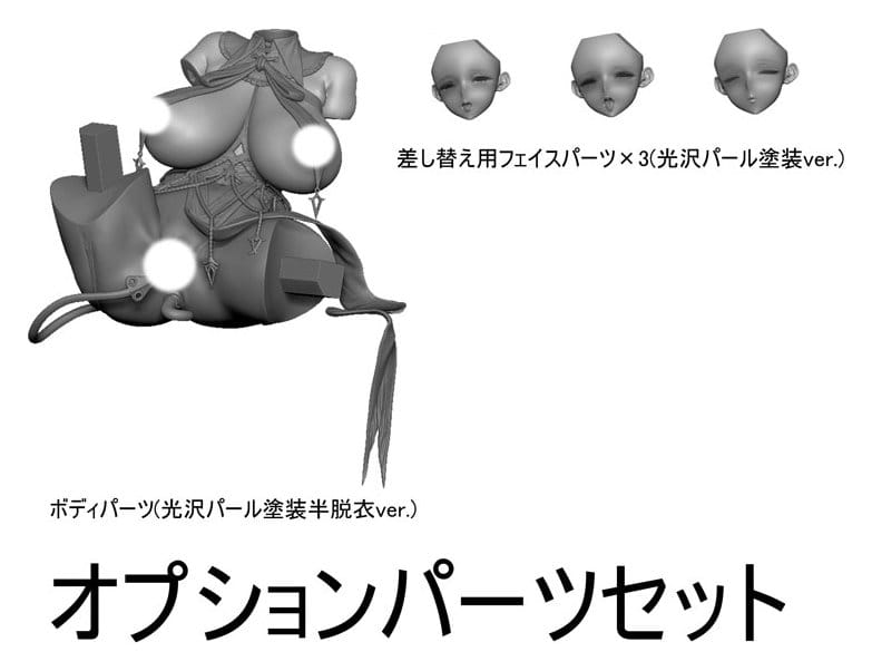 Original Character Action Figure Parts 1/6 Seishori Sister "Petronille" Succubus Outfit Ver. illustration by Ogre Optional Part Set 12 cm