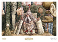 Labyrinth (1986) Printed Art Wiseman of the Labyrinth Limited Edition 30 x 42 cm