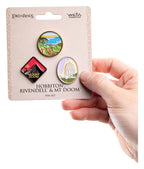 The Lord of the Rings Trilogy Pin Set Hobbiton, Rivendell & Mount Doom