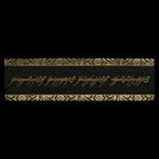 Lord of the Rings Leather Bookmark The One Ring Inscription