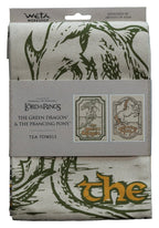 Lord of the Rings Tea Towel 2-Pack Green Dragon & Prancing Pony 69 cm