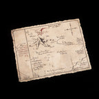 The Hobbit Art Print Thorin's Map 40 x 30 cm