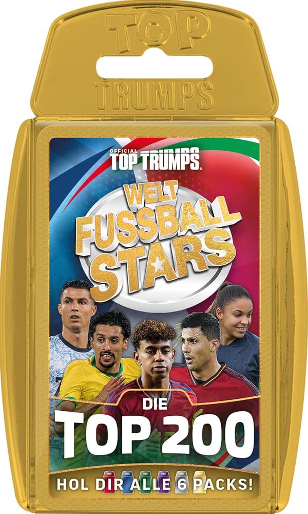 World Football Stars Card Game 200 Pack 6 *German Version*