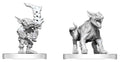 Pathfinder Battles Deep Cuts Unpainted Miniature Goblin Commando & Goblin Dog 13 cm