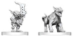 Pathfinder Battles Deep Cuts Unpainted Miniature Goblin Commando & Goblin Dog 13 cm