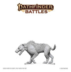 Pathfinder Battles Deep Cuts Unpainted Miniature Hyaenodon 13 cm
