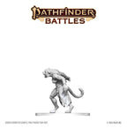 Pathfinder Battles Deep Cuts Unpainted Miniature Weretiger 13 cm