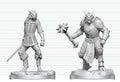 Dungeons & Dragons Nolzur's Marvelous Miniatures Unpainted Miniature Dragonborn Paladin & Dragonborn Squire 14 cm