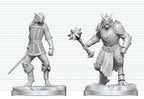 Dungeons & Dragons Nolzur's Marvelous Miniatures Unpainted Miniature Dragonborn Paladin & Dragonborn Squire 14 cm