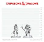 Dungeons & Dragons Nolzur's Marvelous Miniatures Unpainted Miniature Dragonborn Paladin & Dragonborn Squire 14 cm