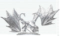 Dungeons & Dragons Nolzur's Marvelous Miniatures Unpainted Miniature Young Sapphire Dragon 20 cm