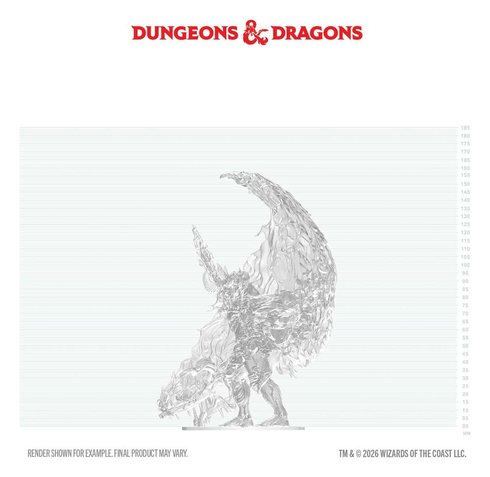 D&D Nolzur's Marvelous Miniatures Unpainted Boxed Miniature Balor 20 cm