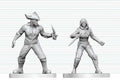Dungeons & Dragons Nolzur's Marvelous Miniatures Unpainted Miniature Bandit & Pirate 14 cm