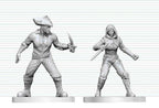Dungeons & Dragons Nolzur's Marvelous Miniatures Unpainted Miniature Bandit & Pirate 14 cm