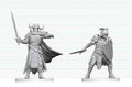 Dungeons & Dragons Nolzur's Marvelous Miniatures Unpainted Miniature Death Knight & Death Knight Aspirant 14 cm