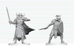 Dungeons & Dragons Nolzur's Marvelous Miniatures Unpainted Miniature Death Knight & Death Knight Aspirant 14 cm