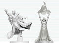 Dungeons & Dragons Nolzur's Marvelous Miniatures Unpainted Miniature Red Wizard Mage & Archmage 14 cm
