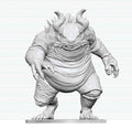 Dungeons & Dragons Nolzur's Marvelous Miniatures Unpainted Miniature Hezrou 17 cm