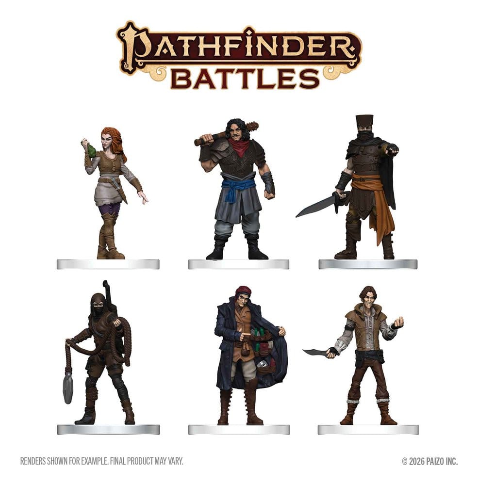Pathfinder Battles Boxed prepainted Miniatures Criminals 20 cm