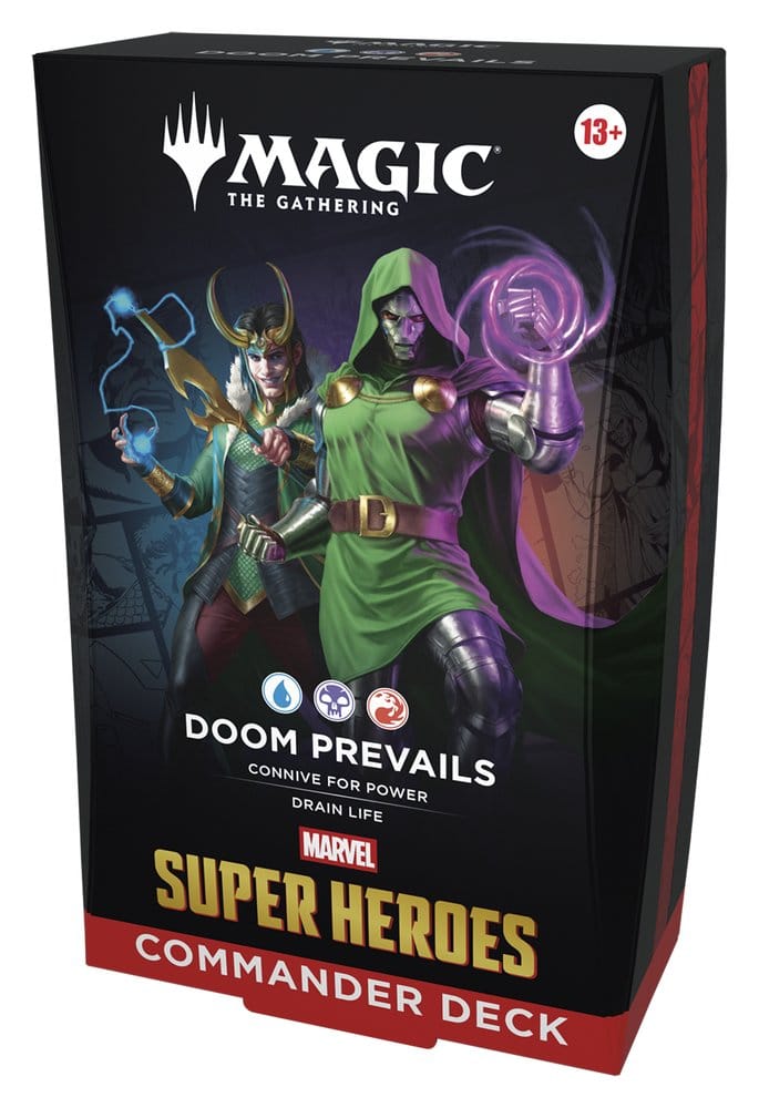 Magic the Gathering Marvel Super Heroes Commander Decks Case (4) english