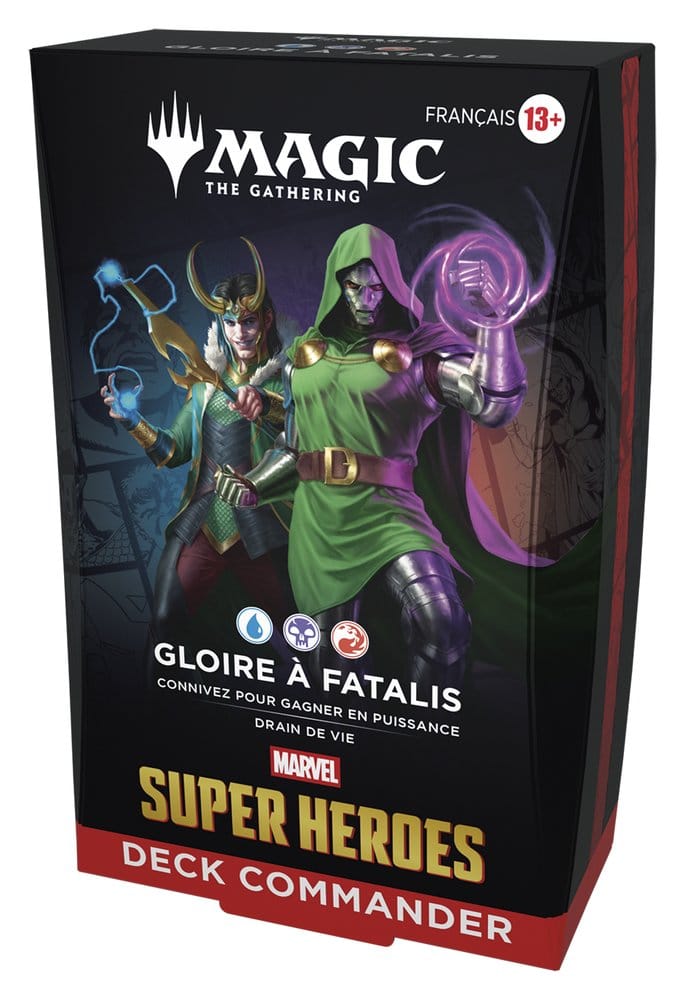 Magic the Gathering Marvel Super Heroes Commander Decks Case (4) french