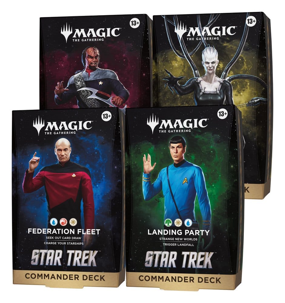 Magic the Gathering Star Trek Commander Decks Case (4) english