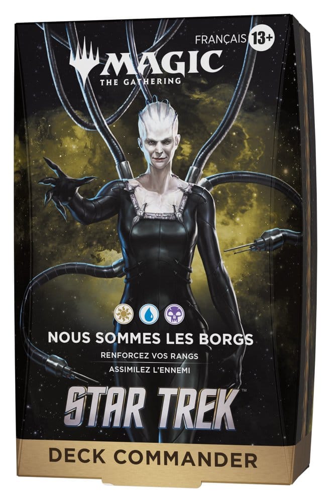 Magic the Gathering Star Trek Commander Decks Case (4) french