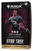 Magic the Gathering Star Trek Commander Decks Case (4) italian