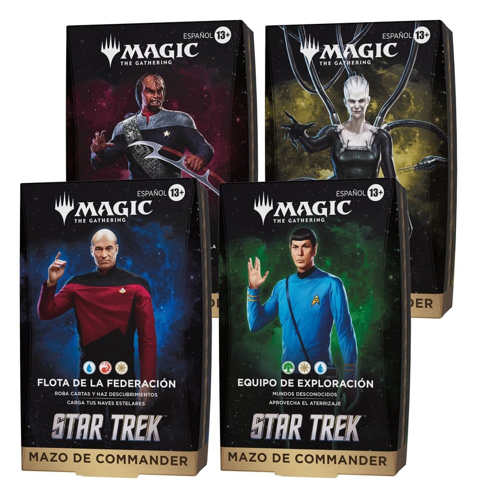 Magic the Gathering Star Trek Commander Decks Case (4) spanish