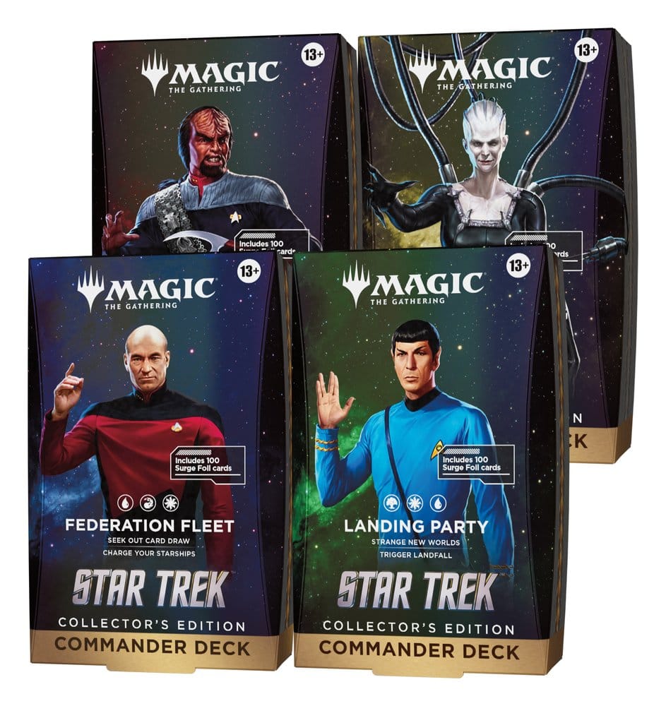 Magic the Gathering Star Trek Collector's Edition Commander Decks Case (4) english